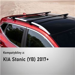 Bagażnik dachowy do KIA Stonic (YB) 2017- | Solidbar BLT Stal
