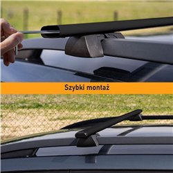 Roof rack for Infiniti QX70 (S51) 2013-2018 | Solidbar BLT Black Steel