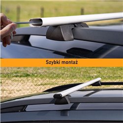 Roof rack for Mercedes M-Class (W166) PRE-FL 2011-2015 | Solidbar BLT Silve