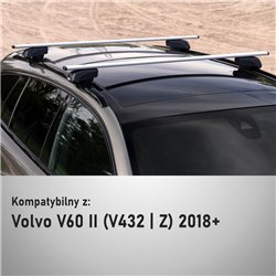 Bagażnik dachowy do Volvo V60 Kombi II 2018- Solidbar Beta V2 Li