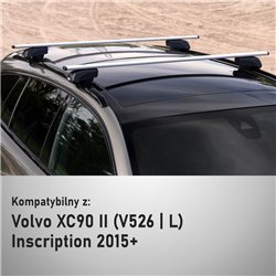 Roof rack for Volvo XC90 II (V526 | L) Inscription 2015-2021 Solidbar Beta