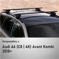 Bagażnik dachowy do Audi A6 Avant Kombi V 2018-2024 Solidbar Beta
