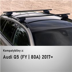 Roof rack for Audi Q5 II (FY | 80A) 2017-2024 Solidbar Beta V2 Lite Black S