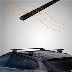 Roof rack for Hyundai Santa Fe IV (TM) 2018-2024 | Solidbar Beta V2 Lite Bl