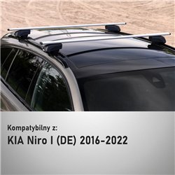 Bagażnik dachowy do KIA Niro 2016-2022 | Solidbar Beta V2 Lite