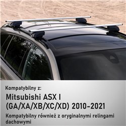 Roof rack for Mitsubishi ASX I (GA0 | GA/XA/XB/XC/XD) 2010-2021 Solidbar Be