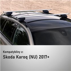 Bagażnik dachowy do Skoda Karoq I 2017- | Srebrn