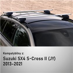 Roof rack for Suzuki SX4 S-Cross II (JY) PRE-FL 2013-2021 | Solidbar Beta V