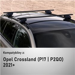 Bagażnik dachowy do Opel Crossland I 2021- Solidbar Beta V2 Li