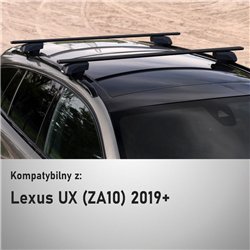 Roof rack for Lexus UX I (ZA10) 2019- | Solidbar Beta V2 Lite Black Steel