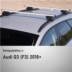 Bagażnik dachowy do Audi Q3 II 2018- | Boldbar Beta V2 Alumini