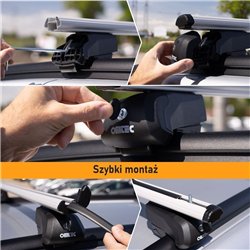 Roof rack for Ford Kuga III (CX482 | DFK) 2020- Boldbar Beta V2 Silver Alum