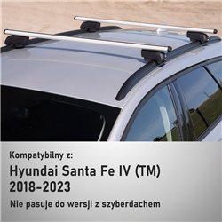 Bagażnik dachowy do Hyundai Santa Fe IV 2018-2024 | Sr