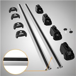 Roof rack for Hyundai Santa Fe IV (TM) 2018-2024 | Boldbar Beta V2 Silver A