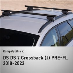 Roof rack for DS 7 Crossback I (J) PRE-FL 2018-2022 | Boldbar Beta V2 Black