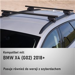 Bagażnik dachowy do BMW X4 (G02) 2018- | Boldbar Beta V2