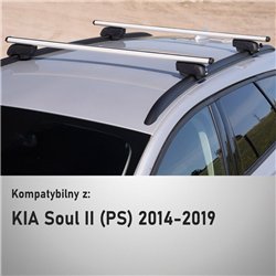 Bagażnik dachowy do KIA Soul II 2014-2019 | Boldbar Beta V2 Al