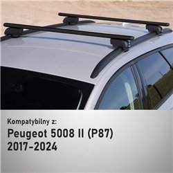 Bagażnik dachowy do Peugeot 5008 II 2017-2024 | Czarn