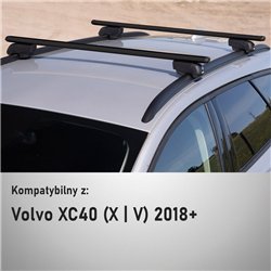 Bagażnik dachowy do Volvo XC40 I 2018- Boldbar Beta V2 Alumi