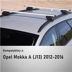 Roof rack for Opel Mokka A (J13) PRE-FL 2012-2016 | Boldbar Beta V2 Silver