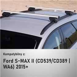 Roof rack for Ford S-Max II (CD539/CD389 | WA6) 2015-2023 Boldbar Beta V2 S