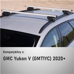 Roof rack for GMC Yukon V (GMT1YC) 2020- | Boldbar Beta V2 Silver Aluminum