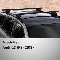 Roof rack for Audi Q3 II (F3) 2018- | Boldbar Beta V2 Lite Black Aluminum