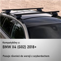 Bagażnik dachowy do BMW X4 (G02) 2018- | Alumin