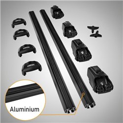 Roof rack for Opel Grandland I (A18 | P1UO) 2022- Boldbar Beta V2 Lite Blac