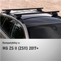 Roof rack for MG ZS II (ZS11) 2017- | Boldbar Beta V2 Lite Black Aluminum