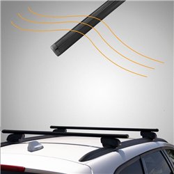 Roof rack for Subaru XV II (GT | G5) 2018- Boldbar Beta V2 Lite Black Alumi
