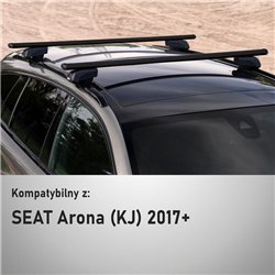 Roof rack for SEAT Arona I (KJ) 2017- | Boldbar Beta V2 Lite Black Aluminum