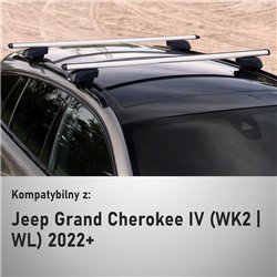 Roof rack for Jeep Grand Cherokee V (WL) 2022- | Boldbar Beta V2 Lite Silve
