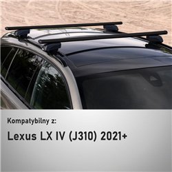 Roof rack for Lexus LX IV (J310) 2021- | Boldbar Beta V2 Lite Black Aluminu