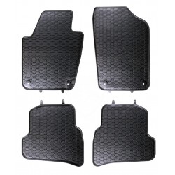 Rubber mats for Volkswagen VW Polo 5 V Black rugs odorless
