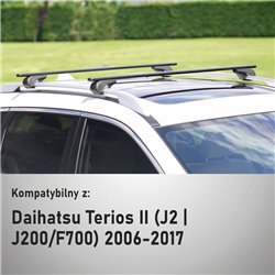 Roof rack for Daihatsu Terios II (J2 | J200/F700) 2006-2017 Solidbar Alpha