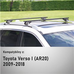 Roof rack for Toyota Verso I (AR20) 2009-2018 | Solidbar Alpha V1 Lite Blac