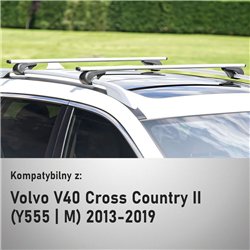 Bagażnik dachowy do Volvo V40 Hatchback II Cross Country 2013-20