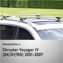 Roof rack for Chrysler Voyager IV (GK/GY/RG) 2001-2007 | Solidbar Alpha V1