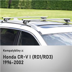 Bagażnik dachowy do Honda CR-V I 1996-2002 | Solidbar Alpha V1 Li