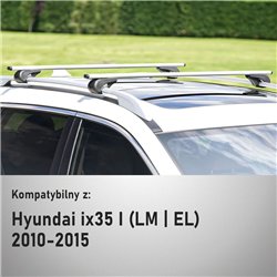 Bagażnik dachowy do Hyundai ix35 I 2010-2018 Solidbar Alpha V1 Li