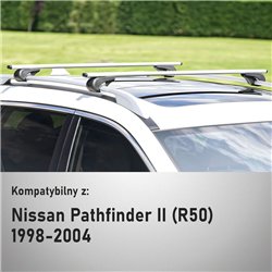 Bagażnik dachowy Nissan Pathfinder II 1998-2004 Solidbar Alpha V