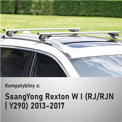 Bagażnik dachowy do SsangYong Rexton W I 2013-2017 Solidbar