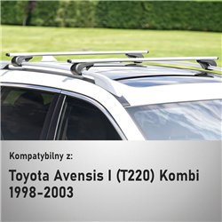 Roof rack for Toyota Avensis Station Wagon I (T220) 1998-2003 | Solidbar Al