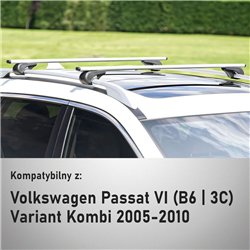 Bagażnik dachowy do Volkswagen VW Passat Variant Kombi VI 2005-20
