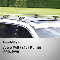 Roof rack for Volvo 940 Station Wagon I (945) 1990-1998 | Solidbar Alpha V1