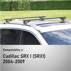 Bagażnik dachowy Cadillac SRX I 2004-2009 | Solidbar Alpha V1 Lit