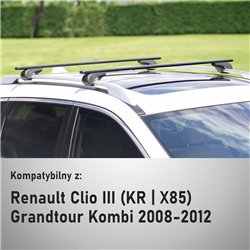 Bagażnik dachowy do Renault Clio Grandtour Kombi III 2008-2012 S