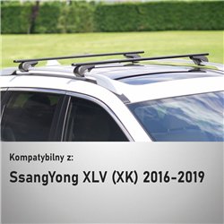 Roof rack for SsangYong XLV I (XK) 2016-2019 | Solidbar Alpha V1 Lite Black