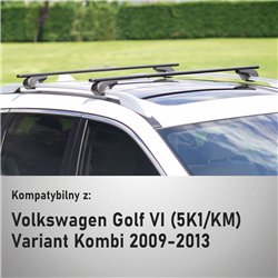 Bagażnik dachowy do Volkswagen VW Golf Variant Kombi VI 2009-20